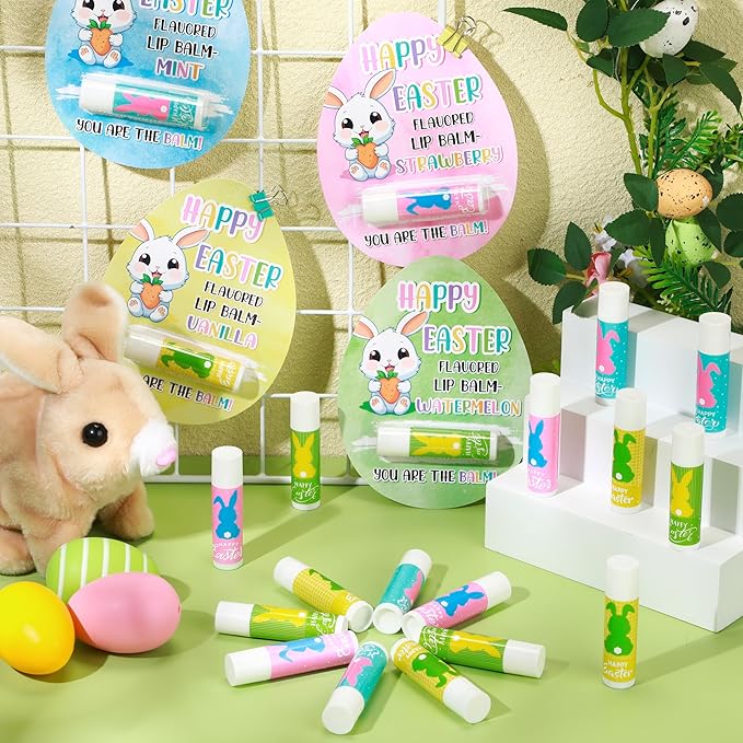 48 Pcs Easter Lip Balm Bulk Egg