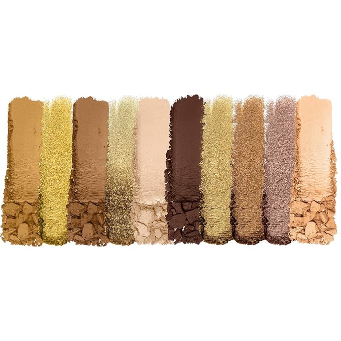 wet n wild Color Icon 10-Pan Eyeshadow Makeup Palette, Yellow Call Me Sunshine, Long Lasting, Shimmer, Metallic, Glittery, Matte, Rich Smooth Pigment, Cruelty Free