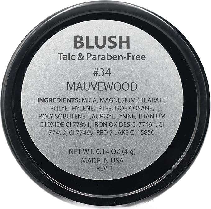 Mauvewood Deep Dark Pink Rose Blush Pressed Cheek Cruelty Free 4 G
