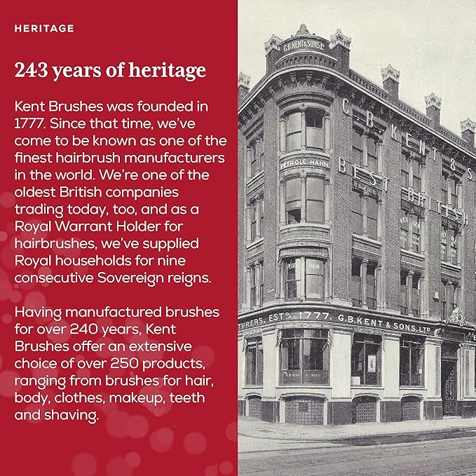 Kent 82T 4" Handmade Folding Pocket Comb for Men, Fine Tooth Hair Comb Straightener for Everyday Grooming Styling Hair, Beard or Mustache, Use Dry or with Balms, Saw Cut Hand Polished, Made in England