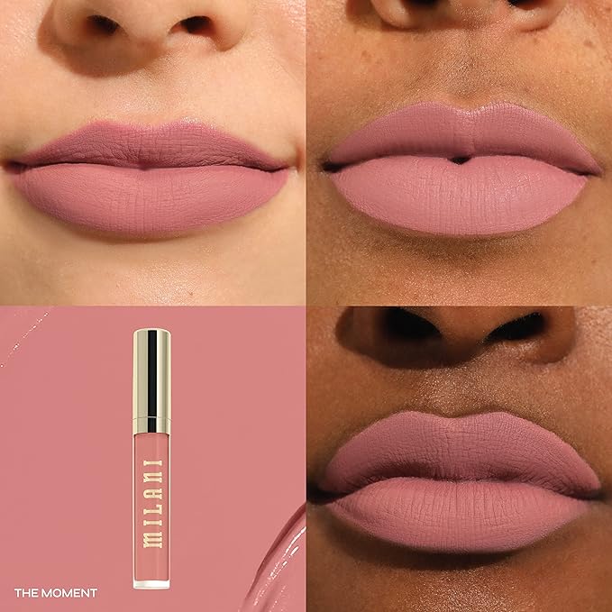 Milani Stay Put Longwear Liquid Lipstick - Smudge-Proof, Kiss-Proof, and Fade-Resistant Formula for All-Day Wear - The Moment